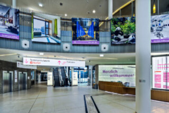 Leitsystem Klinik Floridsdorf Empfang