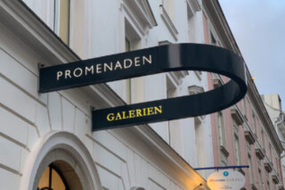 Landmark Leuchtschild Promenaden Galerien Linz