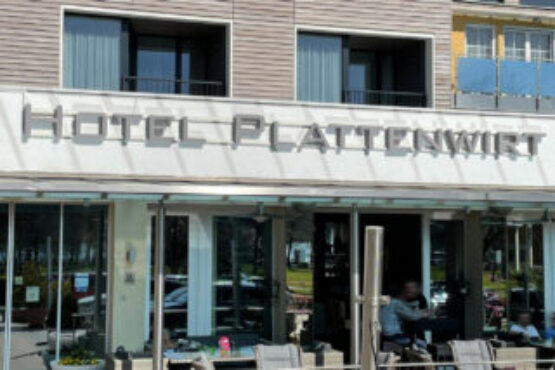 Plattenwirt Leuchtschrift Hotel Plattenwirt