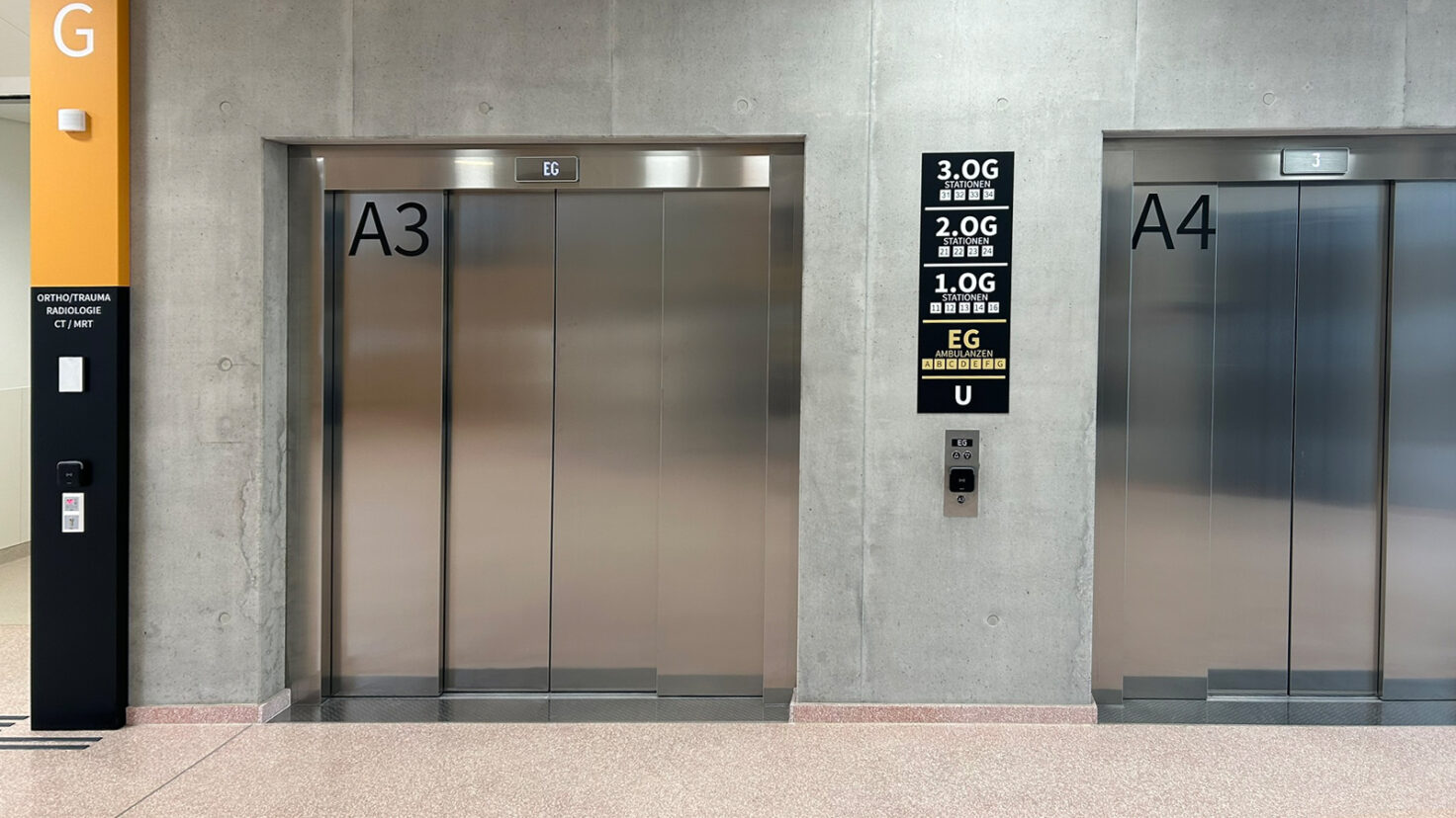 Klinik Oberwart Lift Außen