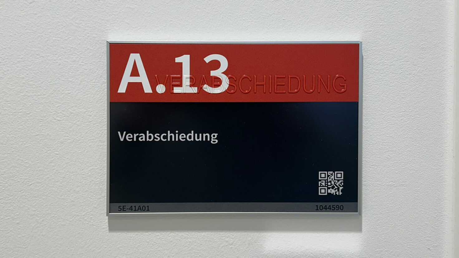 Klinik Oberwart Türschild
