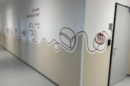 Interspar Bäckerei Wandgestaltung mit Folien